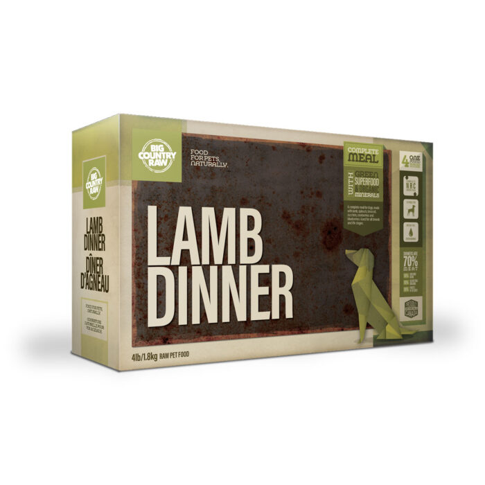 Big Country Raw - Lamb Dinner - 4lb - $7.50/lb