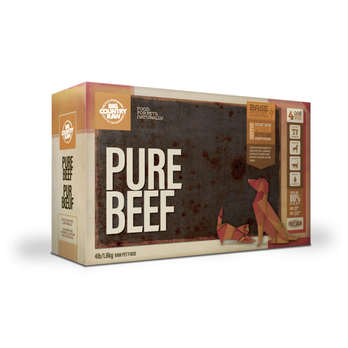 Big Country Raw - Pure Beef - 4lb - $6.50/lb