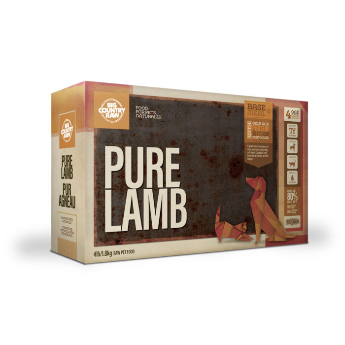 Big Country Raw - Pure Lamb - 4lb - $8.00/lb