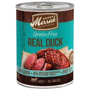 MERRICK GRAIN FREE REAL DUCK CANNED DOG FOOD 12.7OZ