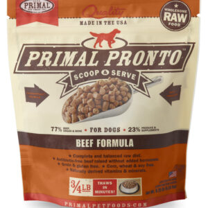 PRIMAL PRONTO BEEF FORMULA DOG FOOD 12OZ