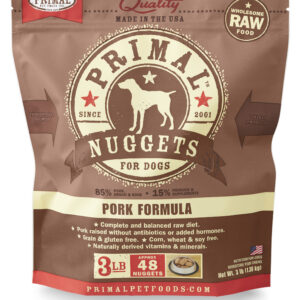 PRIMAL NUGGETS PORK FORMULA DOG FOOD 3LB