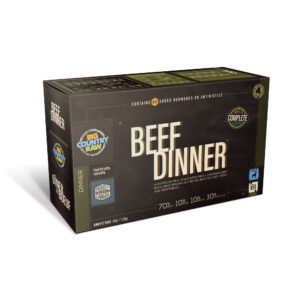 BIG COUNTRY RAW BEEF DINNER CARTON DOG FOOD 4LB