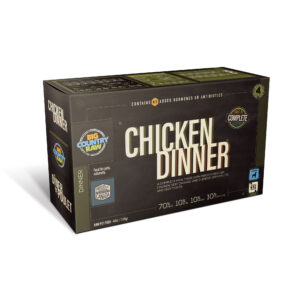 BIG COUNTRY RAW CHICKEN DINNER CARTON DOG FOOD 4LB