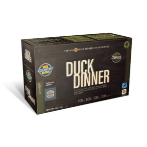 BIG COUNTRY RAW DUCK DINNER CARTON DOG FOOD 4LB