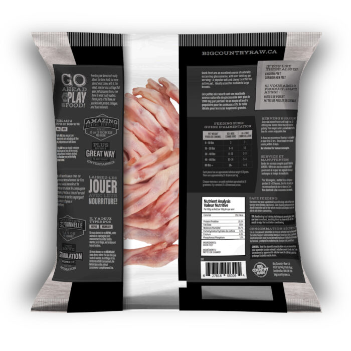 Big Country Raw - Duck Feet 1lb Bag - Image 2