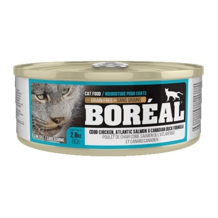 Boreal Canned Cat Food - Chicken, Salmon And Duck 80g