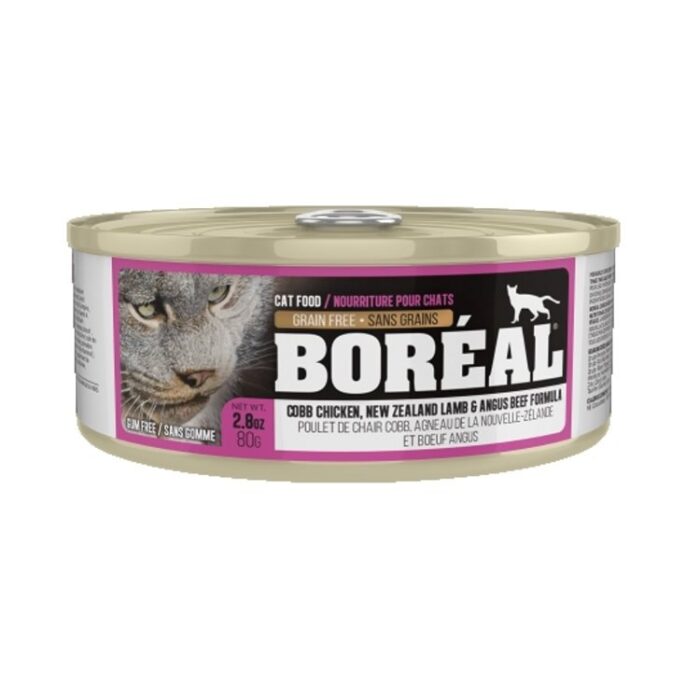 Boreal Canned Cat Food - Chicken, Lamb And Beef 80g