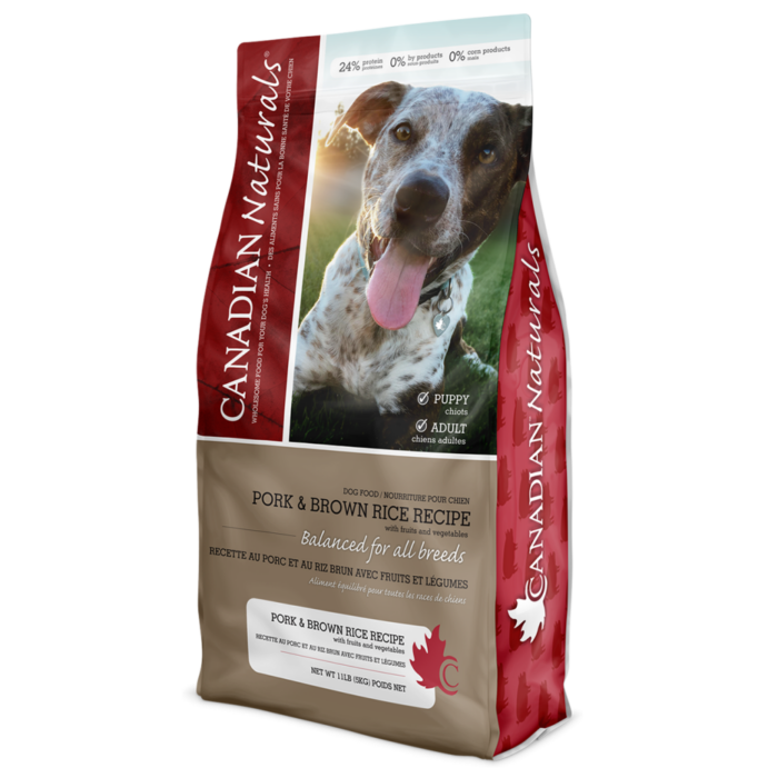 Canadian Naturals Pork And Brown Rice 30lb