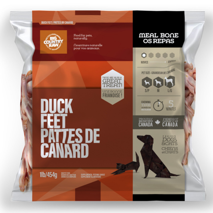Big Country Raw - Duck Feet 1lb Bag