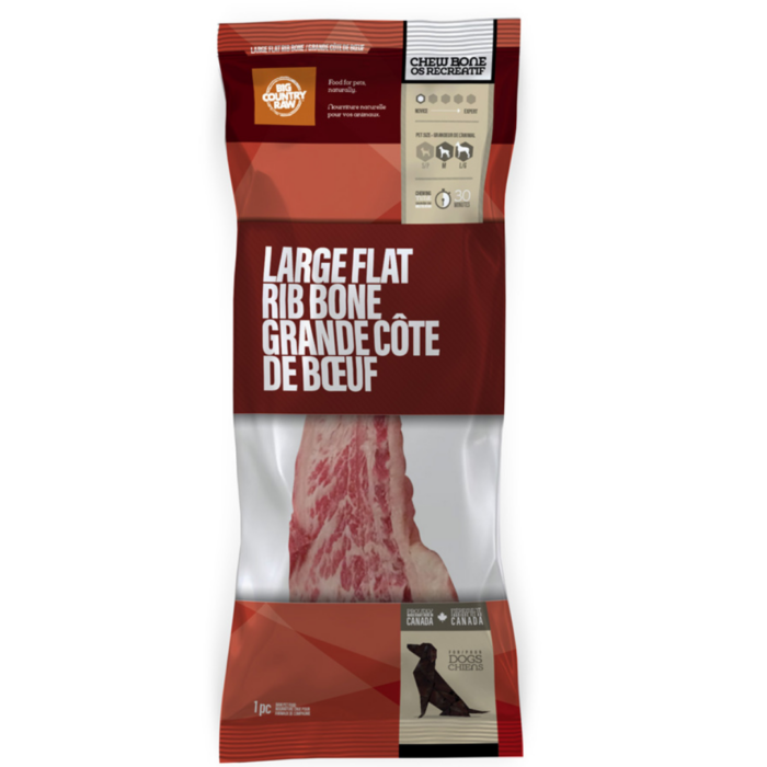 Big Country Raw - Flat Rib Bone 1 Piece