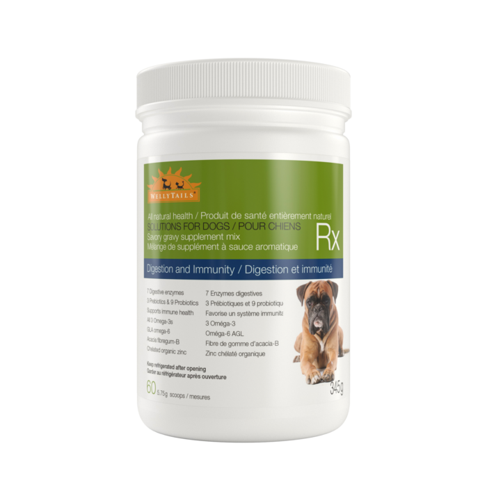 WELLYTAILS DOG SUPPLEMENT DIGESTION AND IMMUNITY 345G