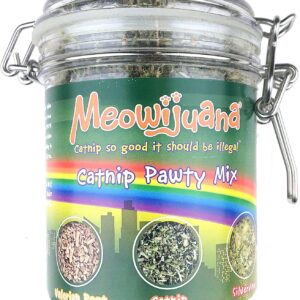 Meowijuana Catnip Pawty Mix Jar
