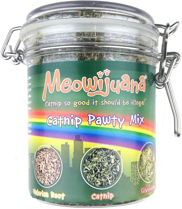 Meowijuana Catnip Pawty Mix Jar