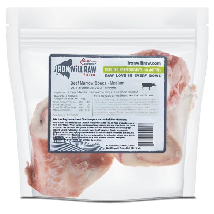 Iron Will Beef Marrow Bones Medium