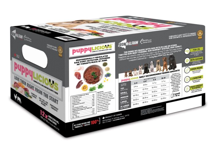 Iron Will Raw Dog Food Puppylicous - Chicken and Beef - 12lb - Image 2