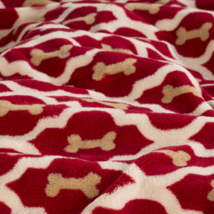 Tall Tails Fleece Blanket Red Bone - Image 2