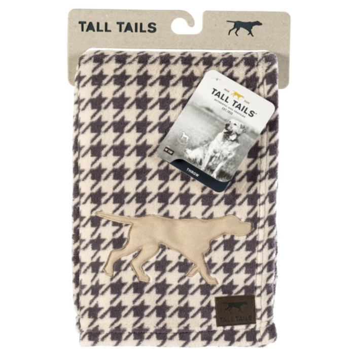 Tall Tail Fleece Blanket Houndstooth