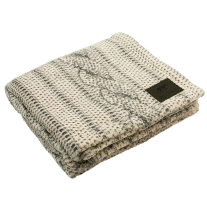 Tall Tails Fleece Blanket Cable Knit - Image 2