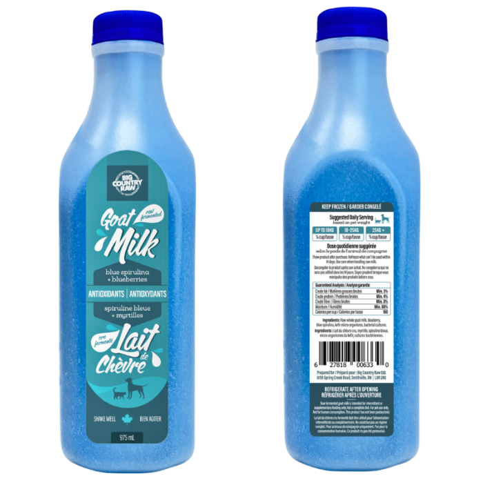 Big Country Raw – Antioxidant Goat Milk 975ml