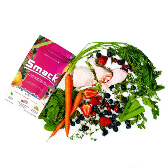 Smack Very Berry Chicken Crunchy Dehydrated Dog Food - Image 3