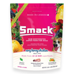 Smack Very Berry Chicken Crunchy Dehydrated Dog Food