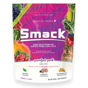 Smack Purrfect Pork Crunchy Dehydrated Cat Food - 250g