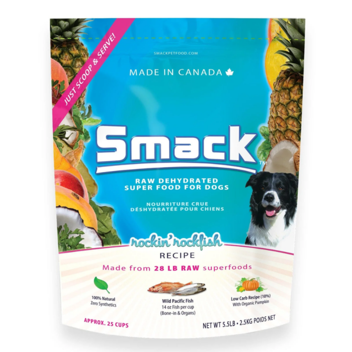 Smack Rockin' Rockfish Crunchy Dehydrated Dog Food