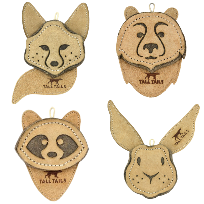 Tall Tails Leather Dog Toy