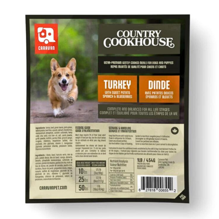 Big Country Raw Caravan Country Cookhouse - Turkey - 1lb