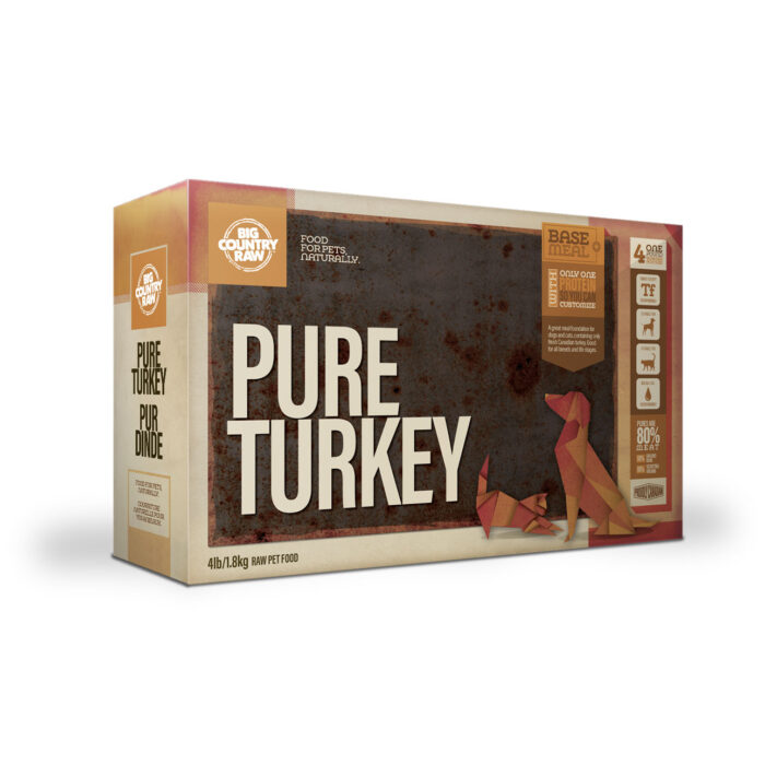 Big Country Raw - Pure Turkey - 4lb - $5.75/lb
