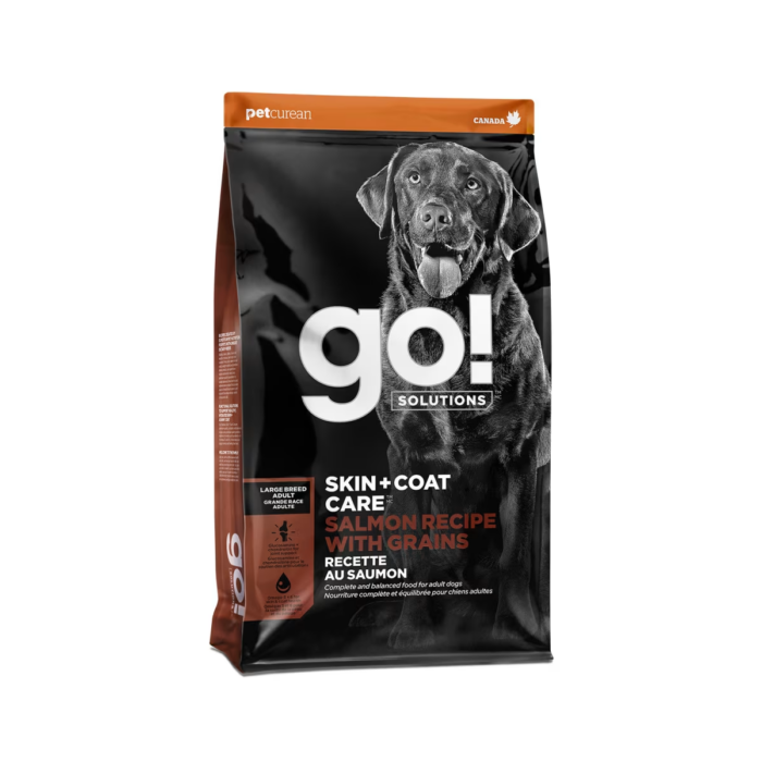Go! Solutions Dog Food – Skin + Coat – Salmon with Grains - Large Breed Adult