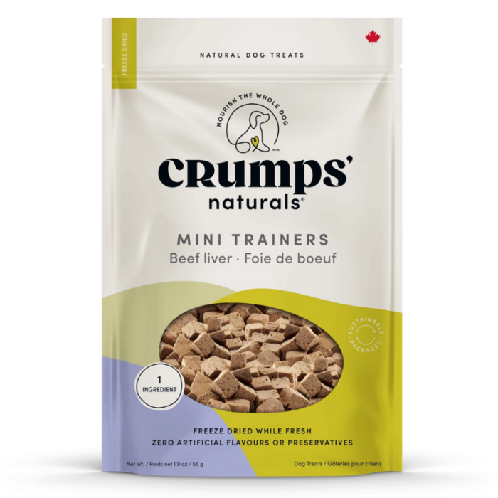 Crumps’ Naturals Treats – Mini Trainers - Beef Liver
