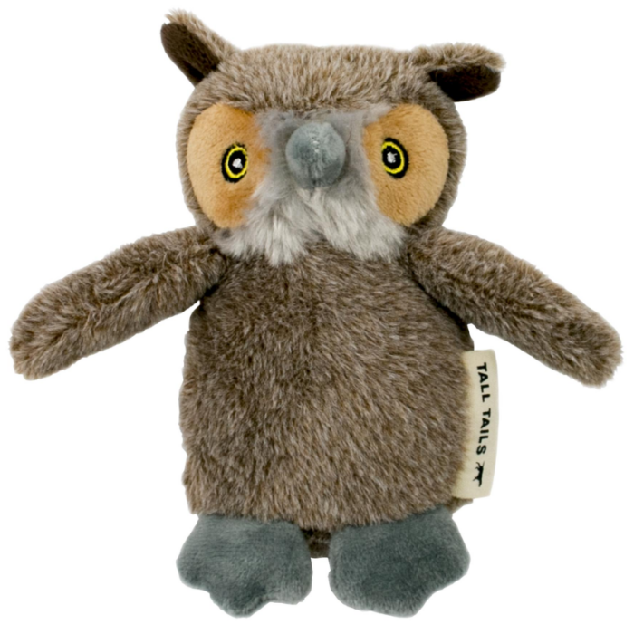 Tall Tails Plush Owl for Small Dogs