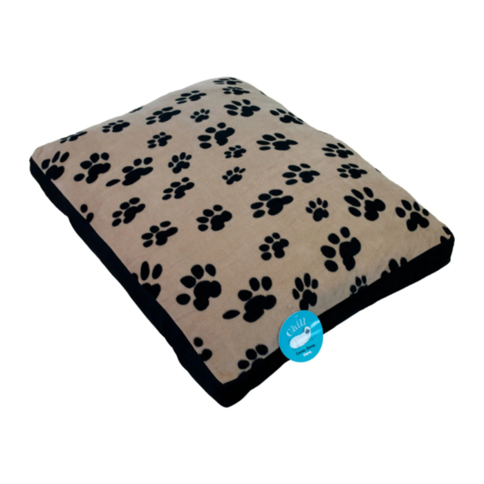 Unleashed Fleece Dog Bed - Paw Prints 29" x 40"