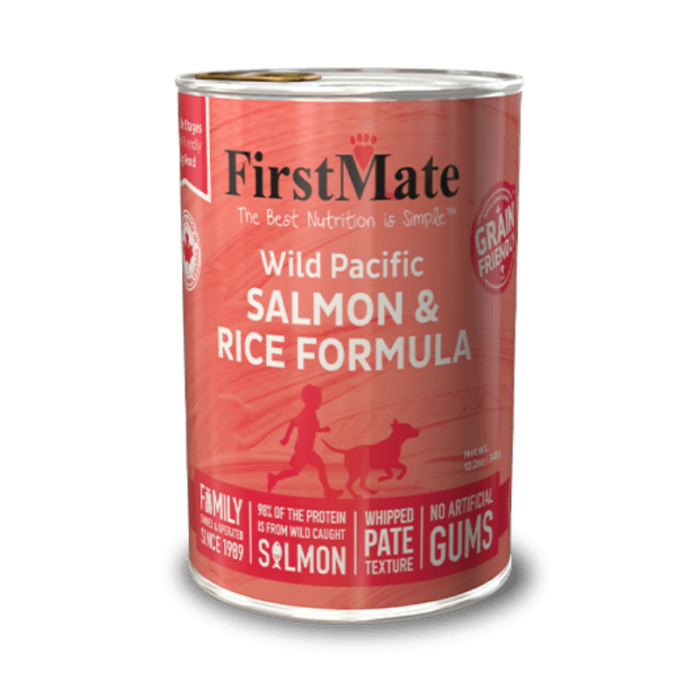 FirstMate Canned Dog Food - Salmon and Rice - 346g (12.2oz)