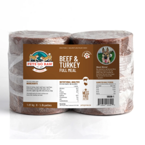 Pets Go Raw – Beef/Turkey Full Meal Dog Food