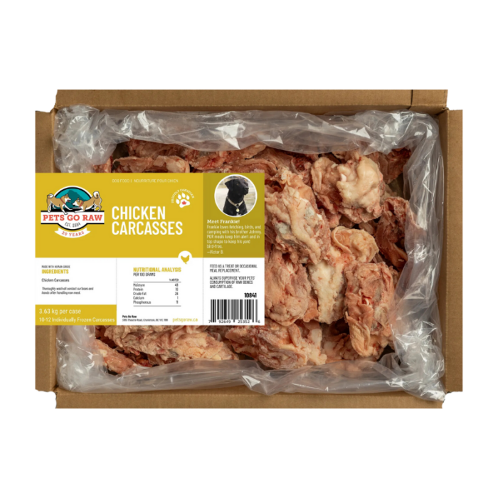 Pets Go Raw - Chicken Carcasses - 8lb Case