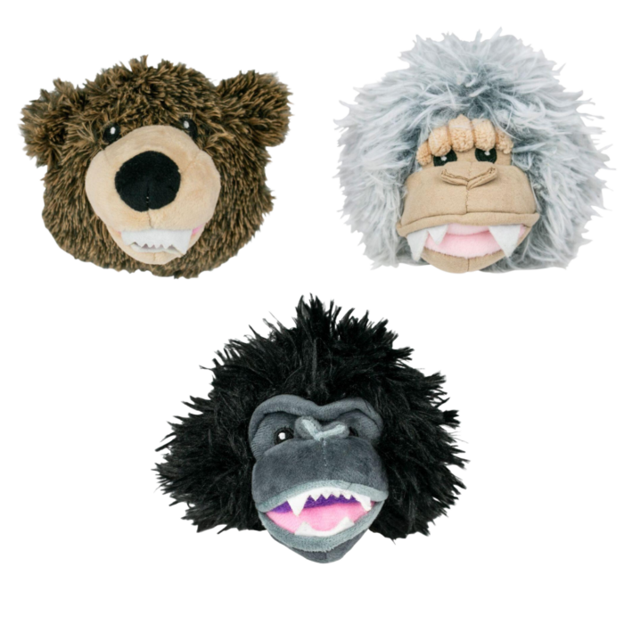 Tall Tails 2 in 1 Head Dog Toy