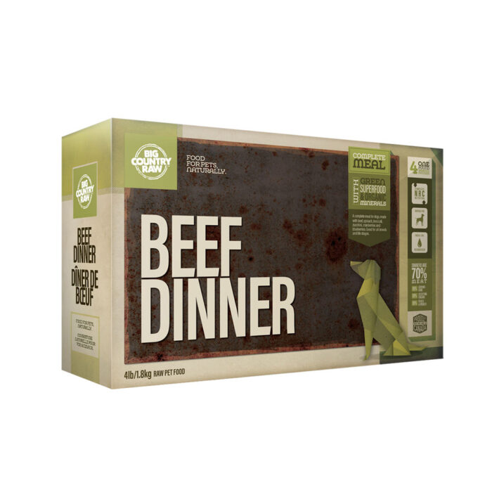 Big Country Raw – Beef Dinner – 4lb