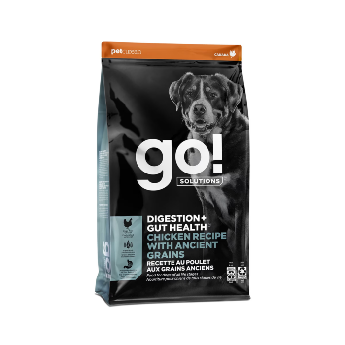 Go! Solutions Dog Food - Gut Health Chicken with Ancient Grains 22lb