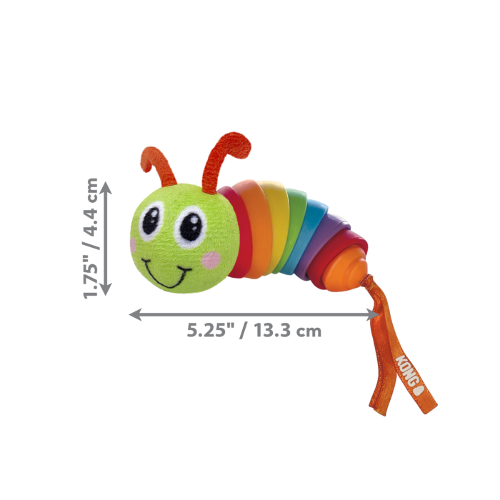 Kong Bat-A-Bout Clackz Caterpillar - Image 2