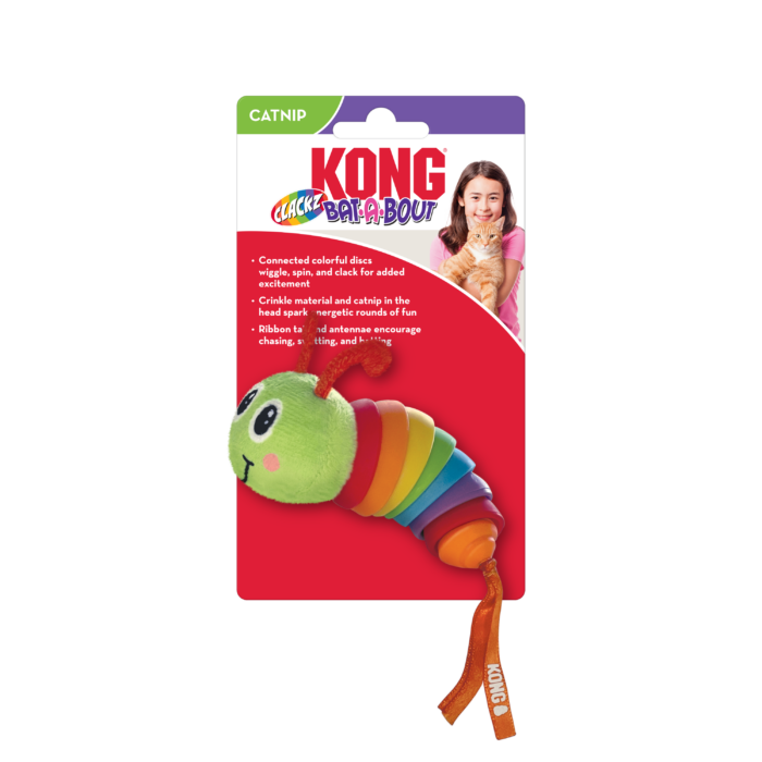 Kong Bat-A-Bout Clackz Caterpillar