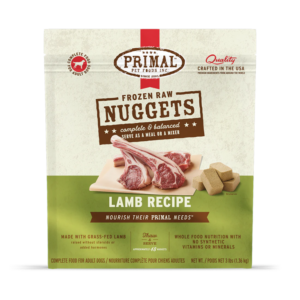 Primal Nuggets Lamb Formula Dog Food 3lb