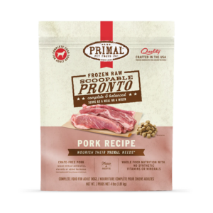 Primal Pronto Pork Formula Dog Food 4lb