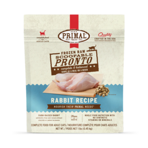 Primal Pronto Rabbit Formula Cat Food 1lb