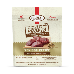 Primal Pronto Venison Formula Cat Food 1lb