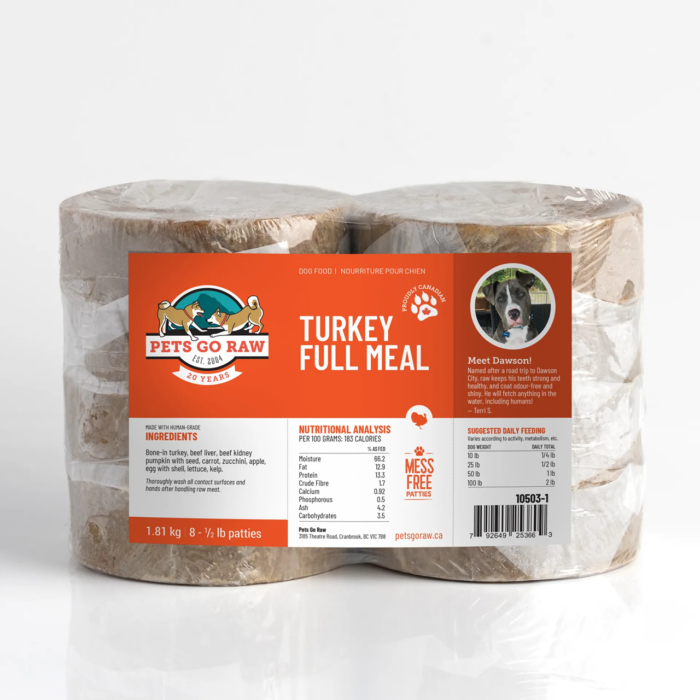 Pets Go Raw - Turkey Full Meal Dog Food