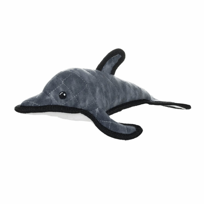 Tuffy Plush Dog Toy Dolphin