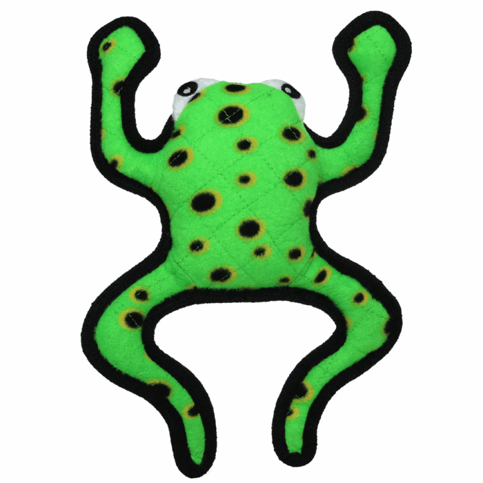 Tuffy Plush Dog Toy Leaping Frog
